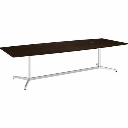 BUSH BUSINESS FURNITURE 120L X 48W TABLE-METAL BASE BSH99TBM120MRSV